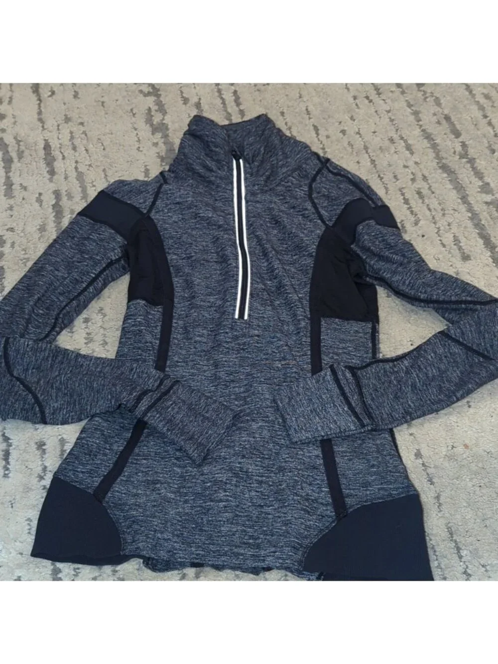 Lululemon Run Inspire Pullover 1/2 Zip Heathered grey